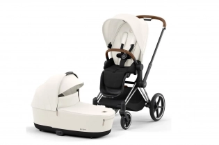 Акция на коляски Cybex Priam на раме Chrome Brown