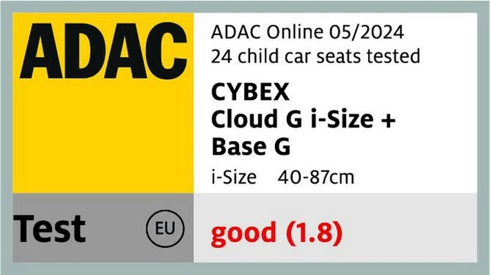 Cybex Cloud G i-Size и Base G результат ADAC 05/2024