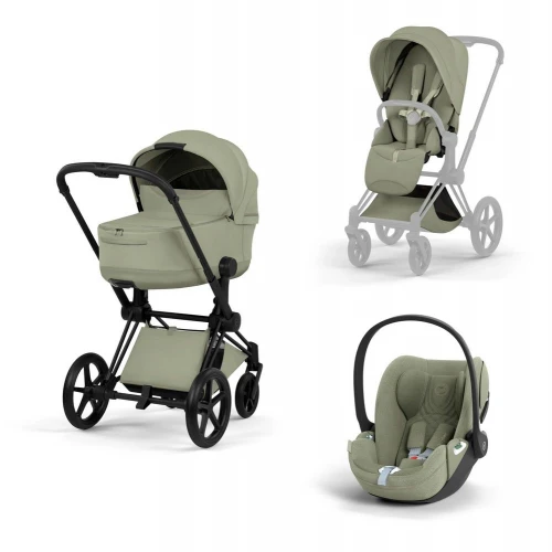 Cybex Priam V Style 2026 3 в 1 Matt Black / Sage Green