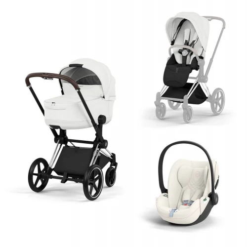 Cybex Priam V Style 2026 3 в 1 Chrome Brown / Off White