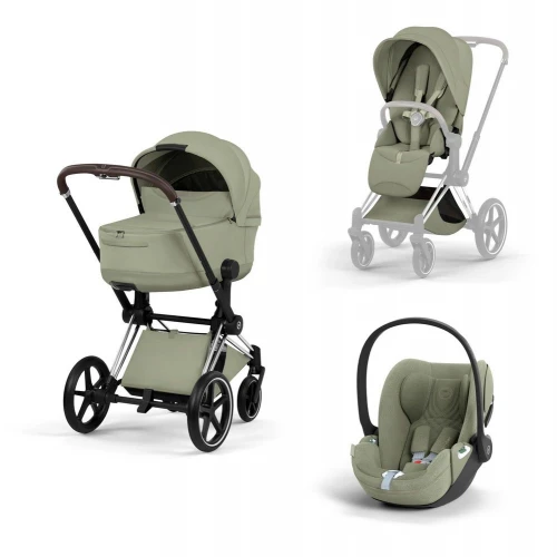 Cybex Priam V Style 2026 3 в 1 Chrome Brown / Sage Green
