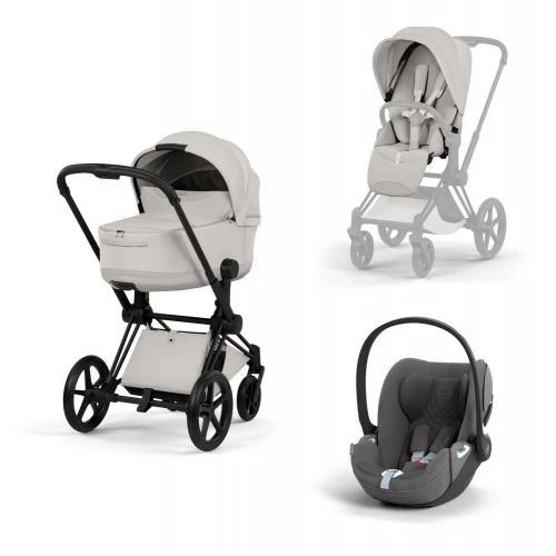 Cybex Priam V Style 2026 3 в 1 Matt Black / City Grey