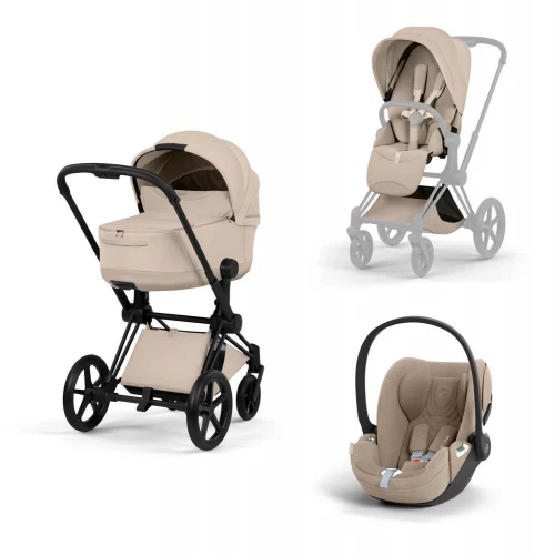Cybex Priam V Style 2026 3 в 1 Matt Black / Cozy Beige