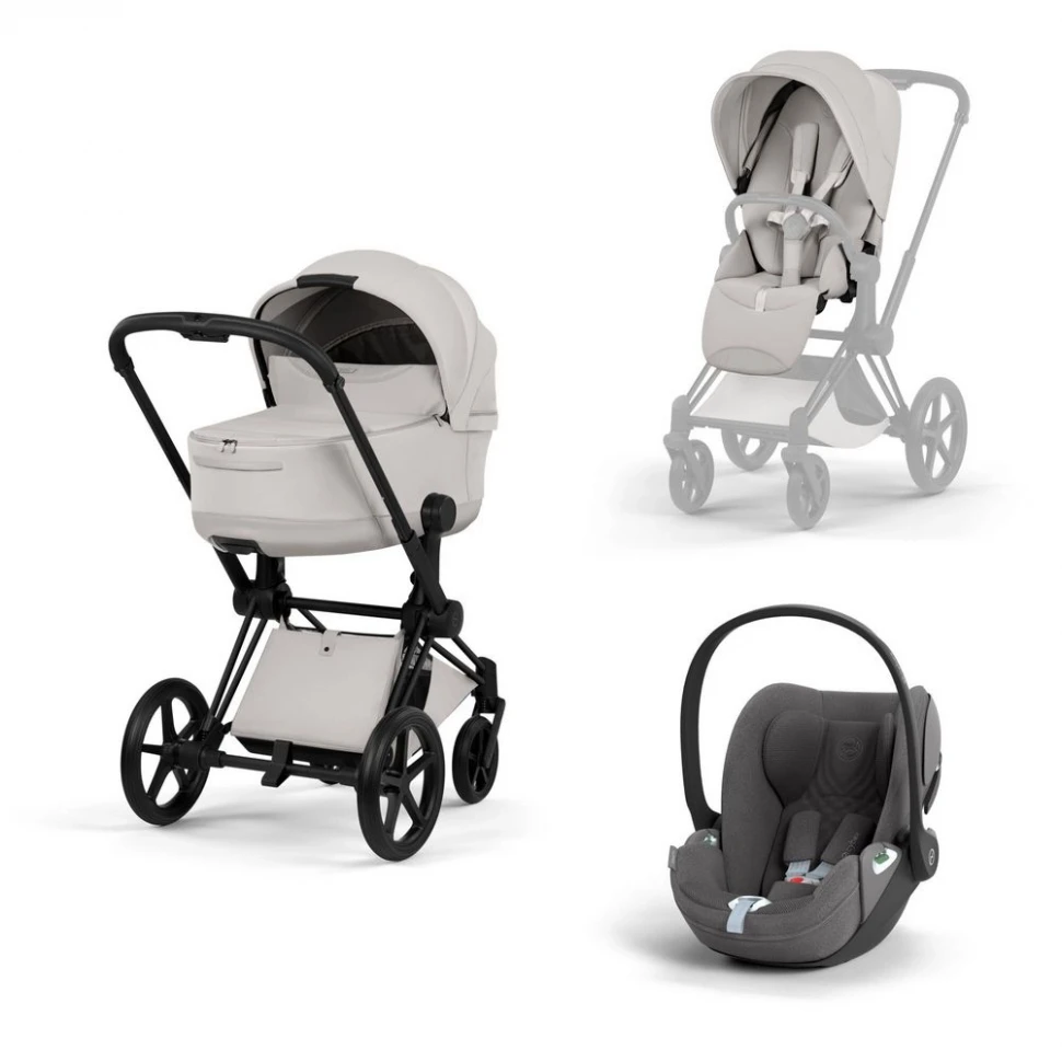 Cybex Priam V Style 2026 3 в 1 Matt Black / City Grey