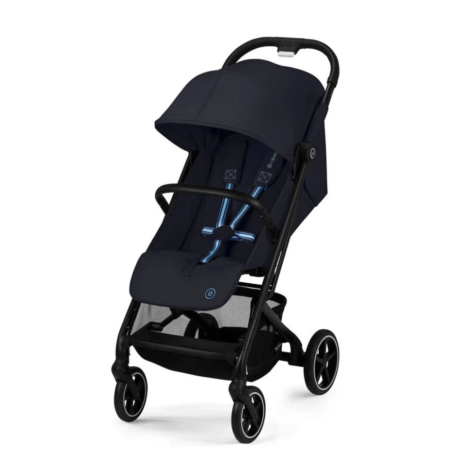 Cybex Beezy с дождевиком и бампером Dark Blue