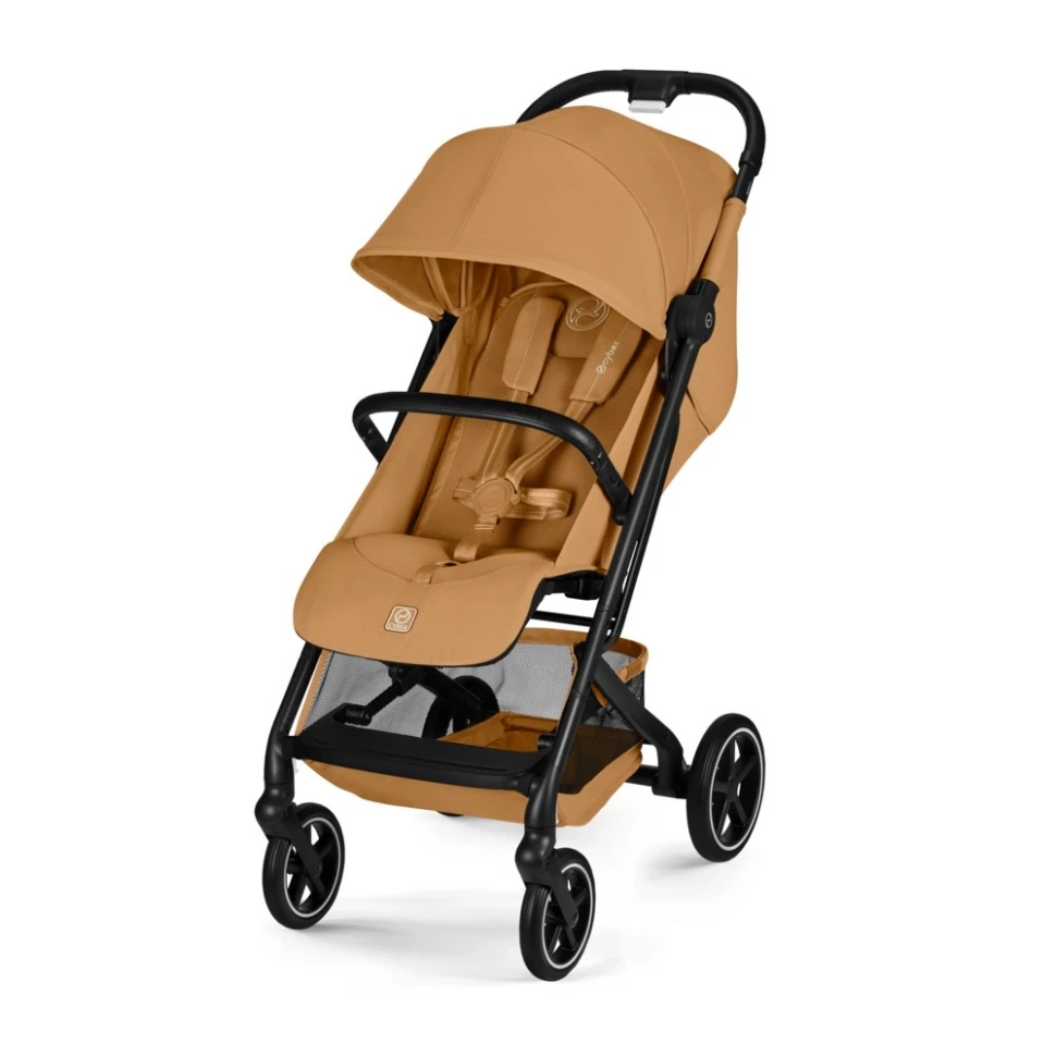 Cybex Beezy с дождевиком и бампером Cinnamon Yellow