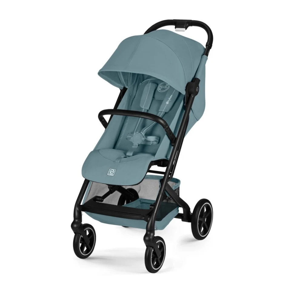 Cybex Beezy с дождевиком и бампером Stormy Blue